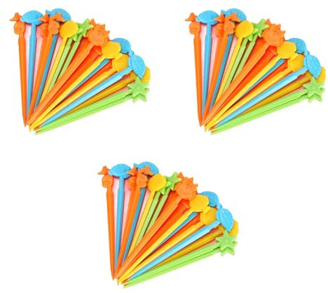 THXFUNAREA Lot de 60 Fourchettes à Fruits Animaux - Mini Fourchettes en Plastique pour Enfants - Accessoires de Fête pour Dessert