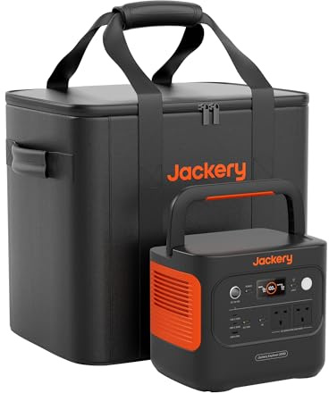 Jackery Explorer 2000v2 Portable Power Station 2000W with Storage Bag | Smaller & Lighter 2kWh Portable Power Station with 11-Year LFP Battery, Home Backup Power for Refrigerator, CPAPs, Computers