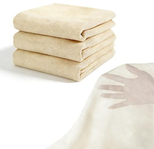 Cheesecloth for Straining, Reusable Muslin Cloth for Cooking 50x50cm, Unbleached Cotton Straining Cloth for Nut Milk, Yogurt, Cheese, Jam & Steaming, Washable Food Grade Cloth (3 Pcs)