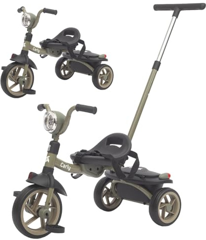 Twinly Triciclo Evolutivo Plegable Carly, Verde, 1-5 Años