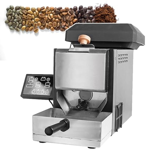 Automatisk Kafferostare, 200g Kaffebönsrostningsmaskin, Inkluderar Kaffebönsbricka Och Rökfilter, Automatisk Kafferostare För Hemmet, 9 Förinställda Kurvor + Halvautomatisk + Manuell