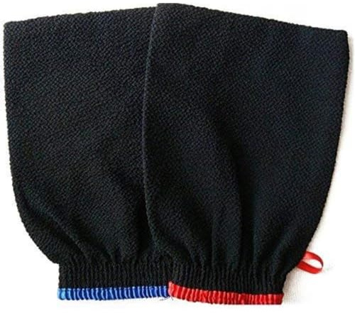 Guanti esfolianti Un set di 2 guanti per scrub corpo per uomo e donna