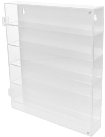 Vaguelly Vitrine pour Voitures Miniatures Étagère D'Exposition Vitrine Murale en Acrylique À Plusieurs Niveaux Organisateur Mural pour Figurines