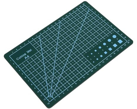 Generic Självläkande Skärmatta A5-storlek Hållbar Design för Sömlös Skärning - Viktigt för Hobbyister och Designers (Grön)