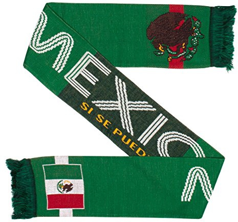 MEXICO Fotboll stickad halsduk