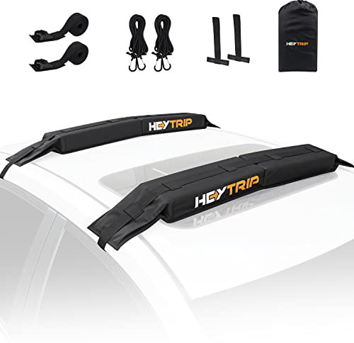 HEYTRIP Universal-Dachträger-Pads für Kajak/Surfboard/SUP/Kanu, mit 4,5 m Spanngurten und Aufbewahrungstasche