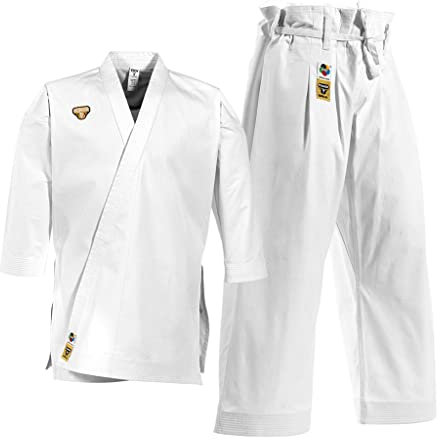 Century Punok Karate Gi Kata Training Anzug - 10 OZ - WKF Zertifiziert - Robust & verstärkte Nähte - Judo & Taekwondo geeignet - Optimale Bewegungsfreiheit - Traditioneller hoher Bund - Erwachsene