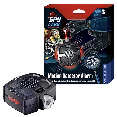 Spy Labs Inc: Motion Detector Alarm by Thames & Kosmos | Safeguard Valuables with Compact Alarm System | Essential Tools and Tricks of the Trade from The Detective Gear Experts for Young Investigators