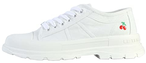 Le Temps des Cerises - Lina White l - Blanc - Taille 38 - Chaussures Basses Toile