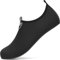 sportvibe Water Shoes Beach Shoes Lightweight Barefoot Aqua Quick Dry Breathable Swim for Women Men Surfing Running Driving Pool Yoga (Black,9 UK/43 EU)