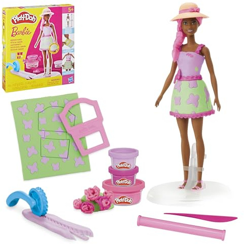 Play-Doh Barbie Fête au Jardin, Coffret de pâte à Modeler