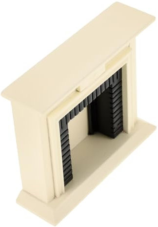 CHICAMPERA Modèle De Cheminée Bois pour Maison De Poupée Accessoire Décoratif Miniature Bois pour Ambiance Américaine pour Scènes De Maison De Poupée