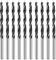 10 PCS Punte da Trapano per Legno 3mm, Punte per Legno, Set Professionale con Punta Elicoidale per Foratura Precisa di Legno, Plastica e Gomma