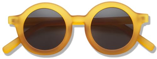 BABYMOCS Lunettes de soleil bébé 0-1,5 an | Protection UV400 100% | Monture en bioplastique recyclé, sans BPA | Lunettes de soleil rondes pour bébés garçons et filles | Design suédois