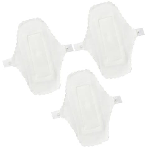 Gogogmee Assorbenti Mestruali Riutilizzabili Lavabile Chiusura a Bottone, 3 Pz per Donna