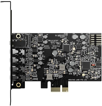 Creative Sound Blaster Audigy Fx Pro Hi-res PCI-e Sound Card with 7.1 Discrete and Virtual Surround, and AutoEq for PC