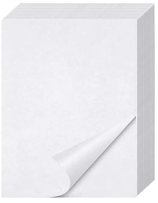 JEWEDECO 20 Fogli di Pellicole Protettive Antiaderenti in Carta Bianca per Pittura Diamante, Adesivi Antipolvere per Lavori di Disegno Diamante