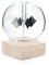 Kikkerland ST85 Deko, Holz, Glass, Transparent, 11.8 x 11.2 x 15.9 cm