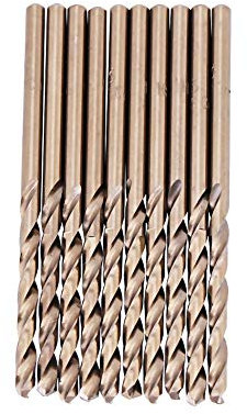 M35 Lot de forets hélicoïdaux HSS-CO 1.0-5.0 mm pour perçage sur acier inoxydable(5mm)