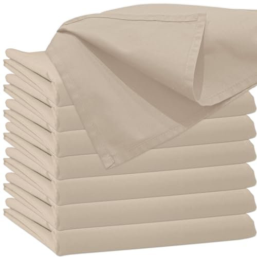 Glatte Bettlaken ohne Gummizug Bettlaken 180 x 200 cm Beige Uni Baumwolle Einfache Klassische Hotel Bettücher ohne Spanngummi Laken Leintuch Haushaltstuch Doppelbett Singles Einzelbett