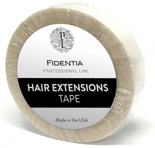 Fidentia Hair Extension Tape | Starker Halt für Tape-in, Perücken und Zweithaar, 12 mm x 2,75m