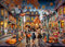 Vermont Christmas Company Halloween-Spaß-Puzzle, 1000 Teile, Halloween-Puzzles mit zufällig geformten Teilen, 66 x 49 cm