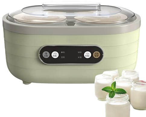 BOBVB Adjustable Time Electric Multifunctional Yoghurt Maker Mini Rice Wine Machine with 2 Large And 6 Small Cups
