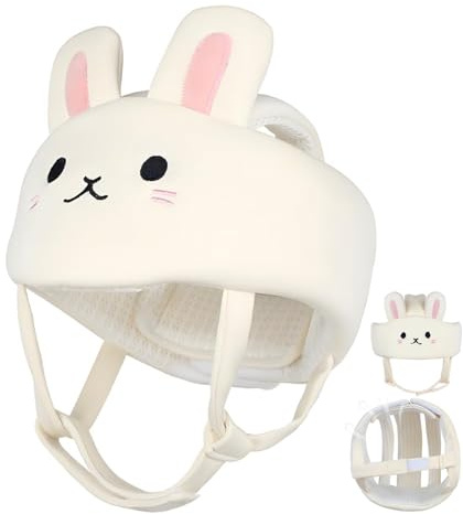 Casco de bebé para gatear, caminar, protector de cabeza de bebé, casco acolchado ajustable para la cabeza, protección de 360° para niños pequeños, capó de parachoques para aprender a caminar (tipo 1)