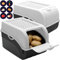 ARTECSIS Kartoffel Aufbewahrungsbox weiss 2er Set I Gemüsebox Kartoffelbox mit Deckel für ca. 4 kg Kartoffeln + 6 Aufkleber mit Gemüsesorten