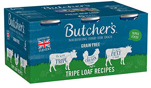 Butcher's Tripe Loaf Recipes Nourishing Food for Dogs, 6 x 400g