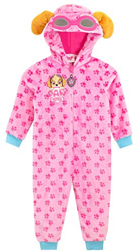 Paw Patrol Surpyjama Fille | Grenouillere Enfant Skye | Pyjama Pilou Pilou pour Enfants | La Pat Patrouille - Rose - 5-6 Ans