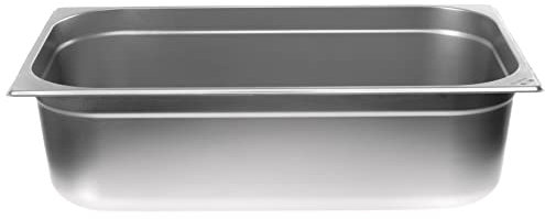 Allpax GN Behälter 1/1 Edelstahl - Höhe 150 mm - lebensmittelechter & hitzebeständiger Gastronormbehälter, zum Abtropfen oder als Gareinsatz im Chafing Dish