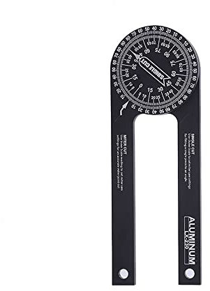 BDHI 1pc 7Inch Miter Saw Protractor Aluminum Protractor Angle Finder Featuring Precision Inside Outside Miter 360° Protractor Digital Gauge for Carpenters Plumbers and All Building Trades(D30-1)
