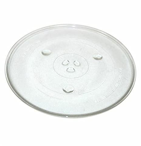 Ex-Pro Plateau tournant universel en verre résistant et durable pour micro-ondes avec 6 fixations, 345 mm