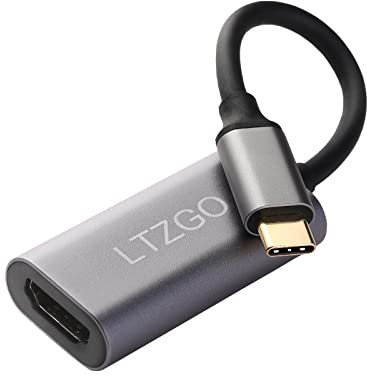 Adaptateur USB C 3.1 vers HDMI 4K,Type C Thunderbolt 3 vers HDMI Femelle pour MacBook,iPad,Surface Pro,Laptop,Dell,XPS,Samsung,Huawei etc Téléphone à Téléviseur/Projecteur/Moniteur