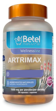 Betel Natural Artrimax Premium Arnica, Curcuma, Glucosamine for Healthy Joints - 90 Capsules