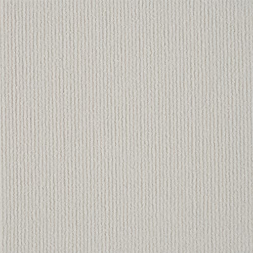 Piastrelle autoadesive per Moquette, 30x30 cm, Piastrelle per Pavimenti in Vari Colori, Antiscivolo, Facile da installare, 12 Piastrelle/1,2 m² (Bianco)