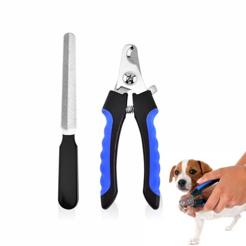 Nail Clippers For Dogs With Quick Sensor Safety Lock Pet Nail Cutter Clipper Filer Claws Scissor Pet Grooming Tool Animal Toe Nail Trimmer Non Slip Handle For Large Medium Breeds Cat Dog 12x4cm(1pk)