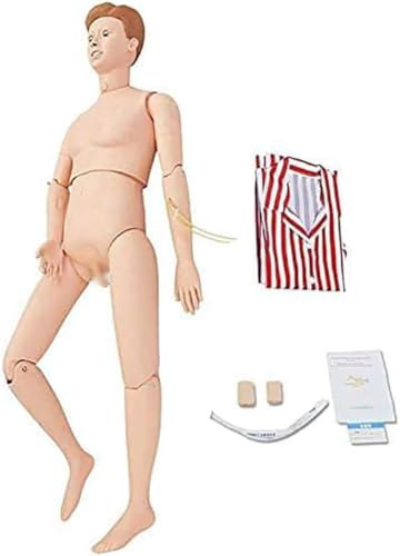Professionell Life Size Male Docka Modell Amning Utbildning Docka Demonstration Mänsklig Docka Omvårdnad Utbildning Multifunktionell Utbildning Undervisningsmodell Anatomisk Skyltdocka Krop