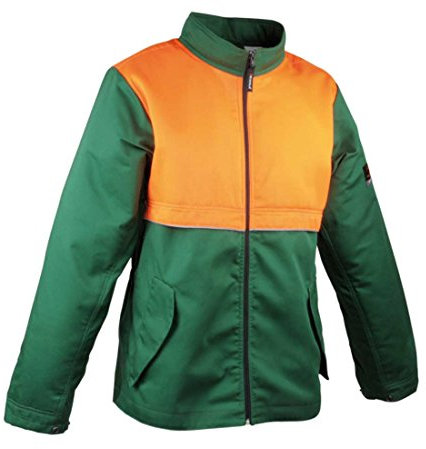 Cofra V490-0-08.Z/8 Saw Brake Sega Freno Giacca, 8 Taglia, Verde/Arancio