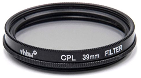 vhbw Filtro CPL Pol Universal 39mm para cámaras, Objetivos Voigtländer Color Skopar 35 mm F2,5 Pancake II