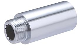 Allonge de Robinet Chromé Mâle 15x21 - Femelle 15x21 - Longueur 50 millimètres NOYON & THIEBAULT