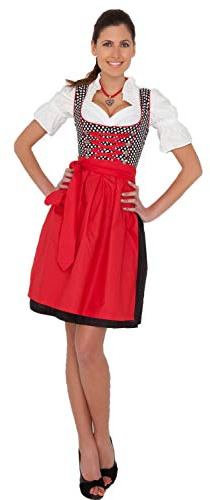 Oktoberfest Outfit Women Dirndl Dress Bavarian Fancy Dress UK 8-22 | Off-shoulder blouse, Gingham bodice & apron, UK 8-22, Oktoberfest, Beer festivals, Bavarian style, Halloween