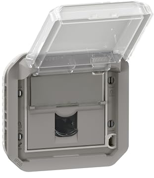 prise rj45 - catégorie 6a - stp - gris - composable - legrand plexo 069559l