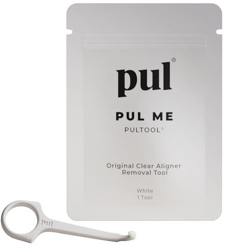 PUL Outil de retrait d'aligneur PUL - Blanc | Crochet sûr et hygiénique pour Invisalign et dispositifs de retenue | Conception douce sans BPA pour un usage quotidien | Paquet de 1