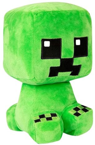 Gujey Stofftier Plüschtier, Creeper Plüsch, Cartoon Kuscheltier, MineeeCraft Plüschtier, Charaktere Puppe zum Thema Spiel, Geschenk für Kinder Jungen und Mädchen 26 cm