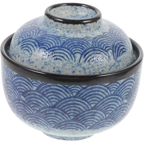 Holibanna Ciotola Per Zuppa e Stufato in Ceramica Con Coperchio Ciotola Per Microonde Per Pasti Leggeri e Insalate in Cucina