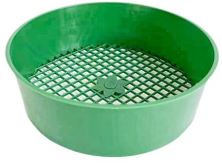 Colcolo Garden Sieve Soil Sifter, Round Gardening Soil Sifting Pan Sand Sifter, Sifting Tray for Small Gravel, Rock