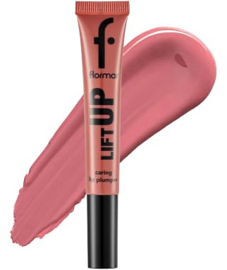 Flormar Lift Up Caring Lip Plumper Lip Gloss 002 Nude Forever – Plumpande läppglans med hyaluronsyraeffekt