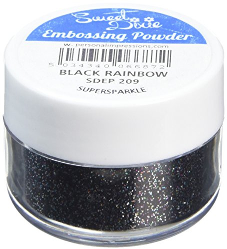 Sweet Dixie Embossing Powder, Black/Rainbow Supersparkle